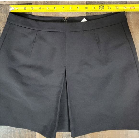 NWT VINCE Inverted Front Pleat Black Mini Skirt Preppy School‎ Girl Womens 8 - Picture 7 of 8